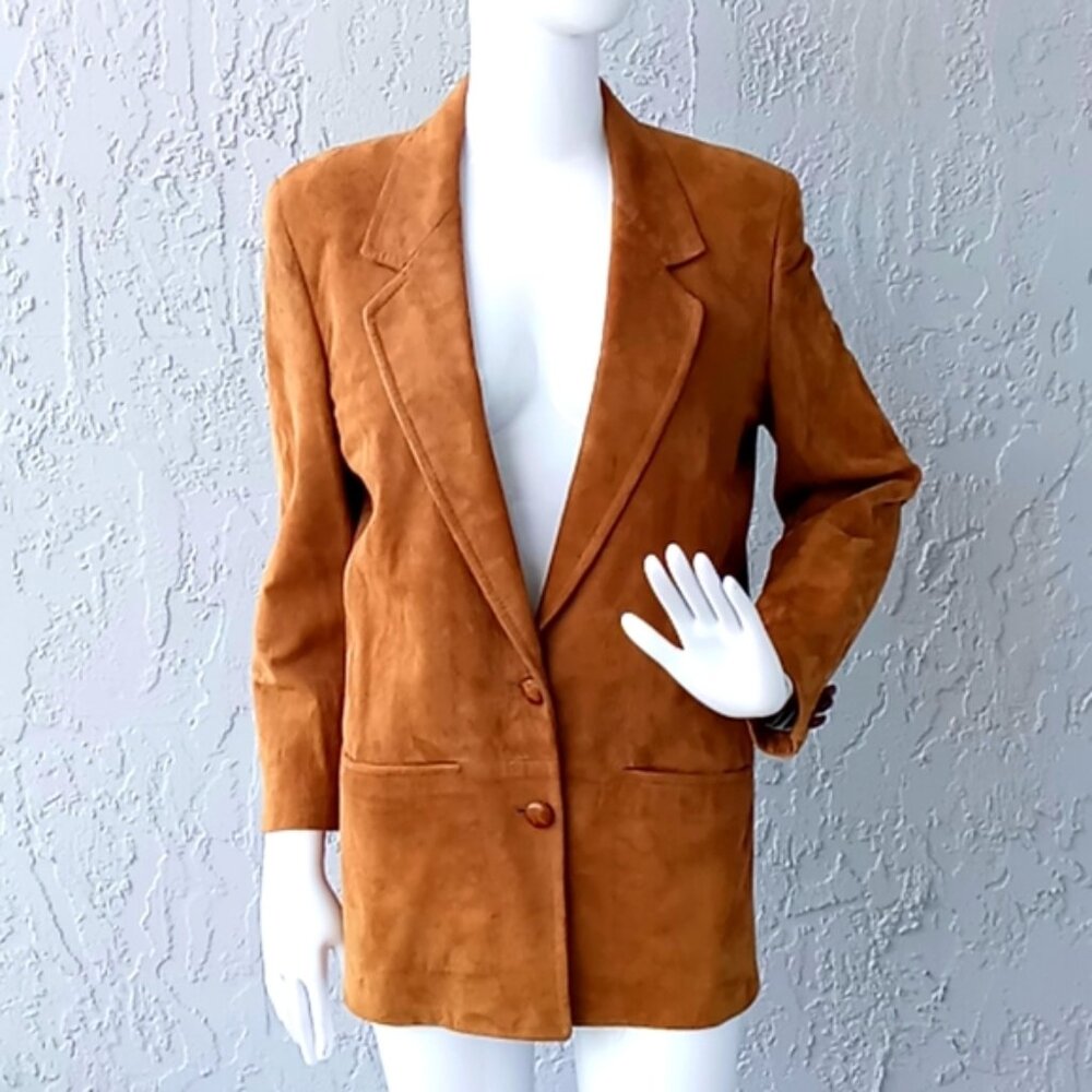 Corbin LTD VintageL ladies genuine Suede leather Blazer/Jacket